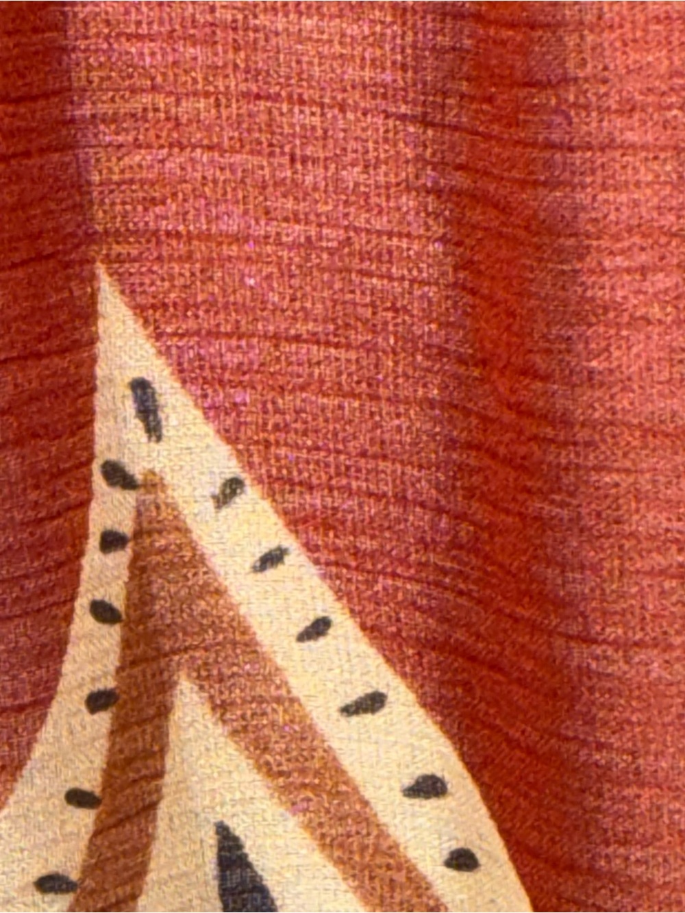 She's Cool Rust and Cream Paisley Tiered Maxi Dress - Picture 9 of 11